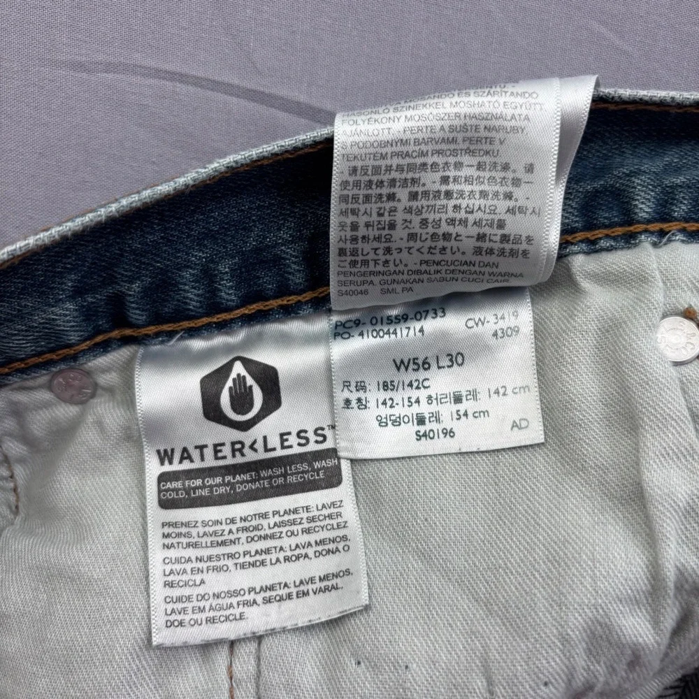 Levis 559 Relaxed Straight Jeans Mens 56x30 Blue Medium Wash Denim 01559-0733